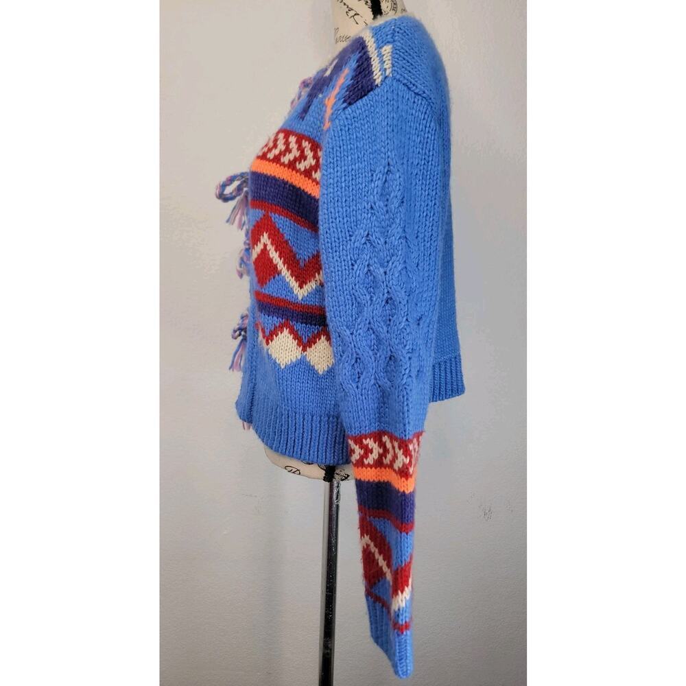 Kimchi Blue Perri Cardigan XS Vintage Inspo geo intarsia Glam Boho Indie Sleaze - Picture 9 of 13